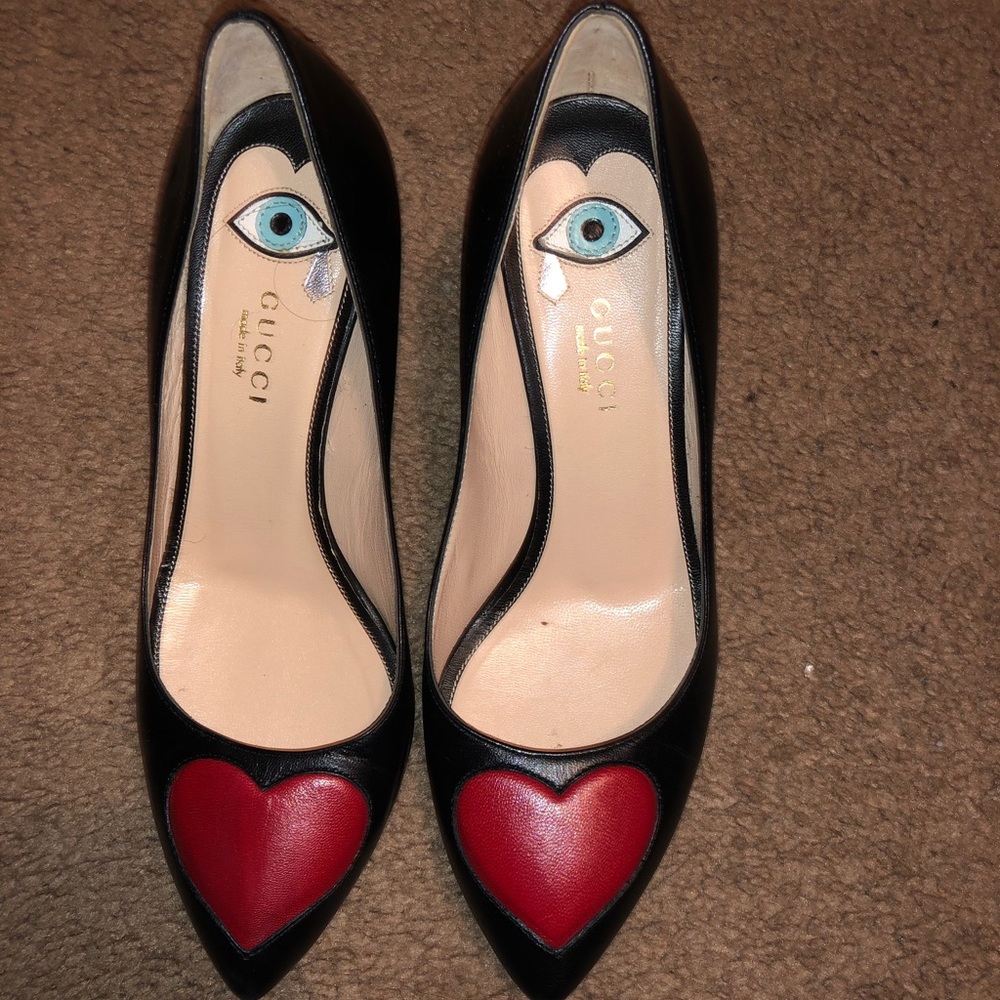 Gucci Molina Heart Heels